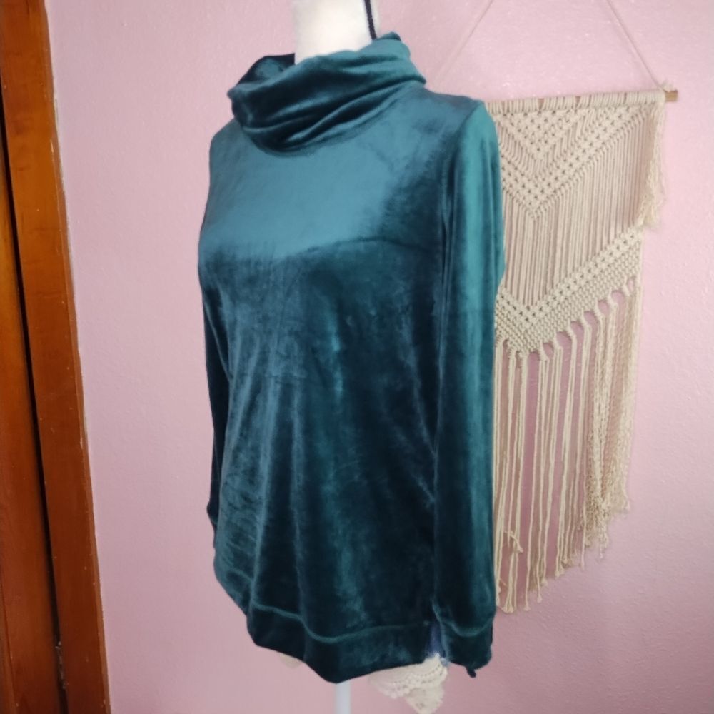 Magaschoni Velvet Turtleneck Sweater XS